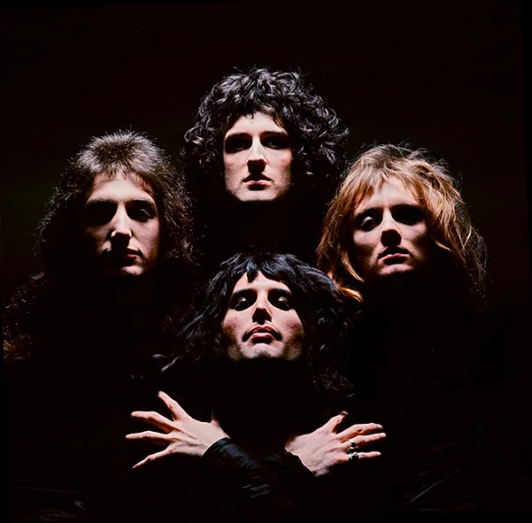 Queen, Queen II — cover portrait, 1974. Photograph by Mick Rock.